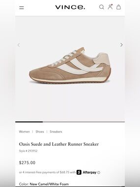 VINCE Oasis Suede and Leather Runner Sneaker
